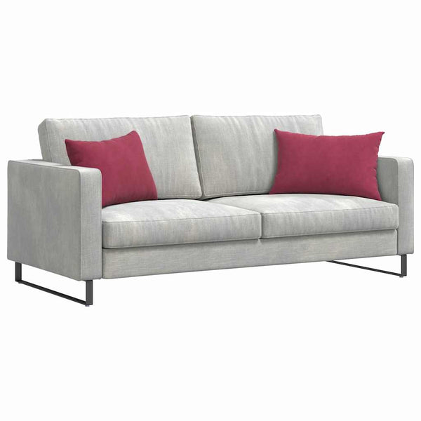Weinrote Cord Sofakissen 60x40cm - 2er Set