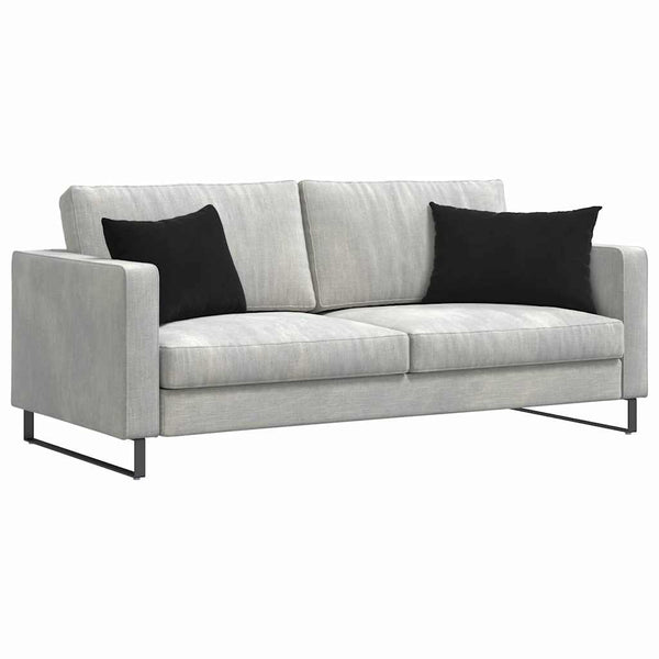 Sofakissen 2er Set Schwarz Cord 60x40 cm