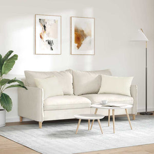 Sofakissen 2er Set Creme Cord 60x40 cm