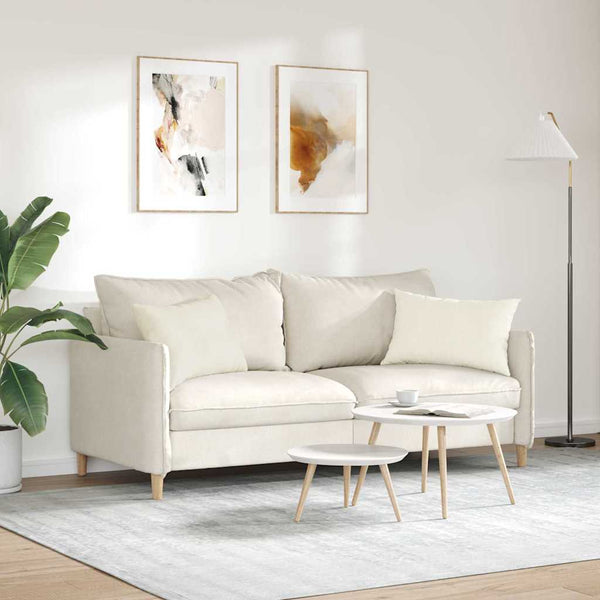 Sofakissen 2er Set Creme Cord 60x40 cm