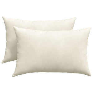 Sofakissen 2er Set Creme Cord 60x40 cm