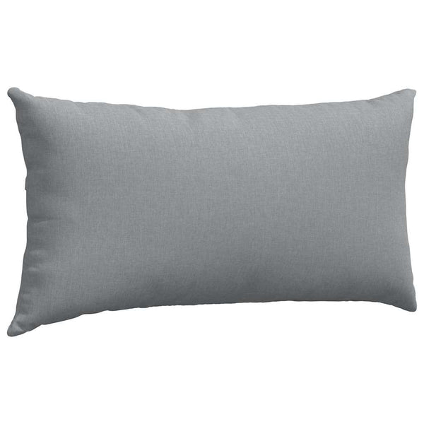 Sofakissen 2er Set Hellgrau 80x40 cm