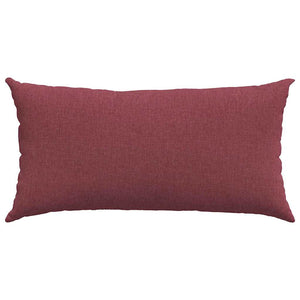 Weinrote Sofakissen, 80x40 cm, 2er-Set
