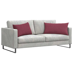 Weinrote Sofakissen, 80x40 cm, 2er-Set