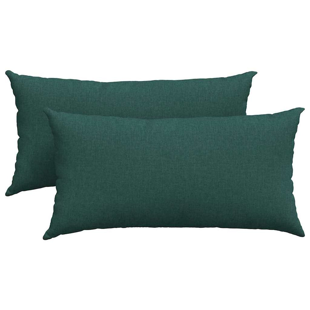 Sofakissen 2er Set Dunkelgrün 80x40 cm