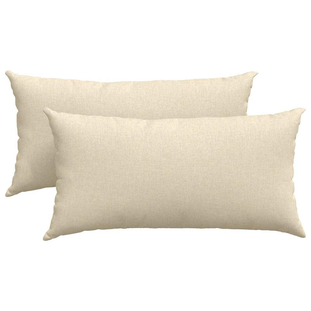 Sofakissen 2er-Set Creme 80x40 cm