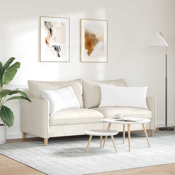 Sofakissen 2er-Set Weiß 80x40 cm