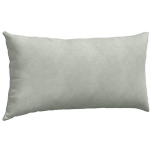 Sofakissen 2er Set Hellgrau Cord 80x40 cm
