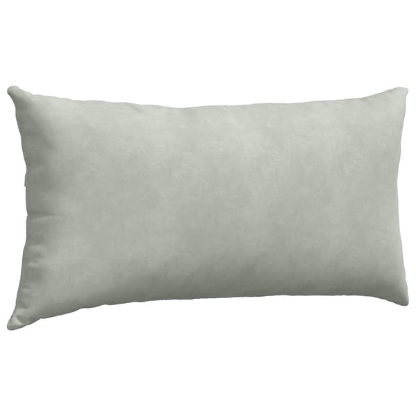 Sofakissen 2er Set Hellgrau Cord 80x40 cm