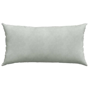 Sofakissen 2er Set Hellgrau Cord 80x40 cm