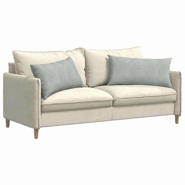Sofakissen 2er Set Hellgrau Cord 80x40 cm
