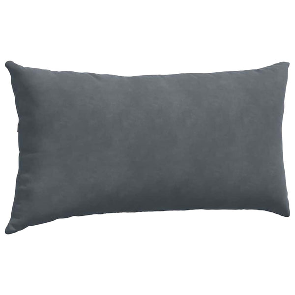 Sofakissen 2er Set Dunkelgrau Cord 80x40 cm