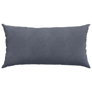 Sofakissen 2er Set Dunkelgrau Cord 80x40 cm