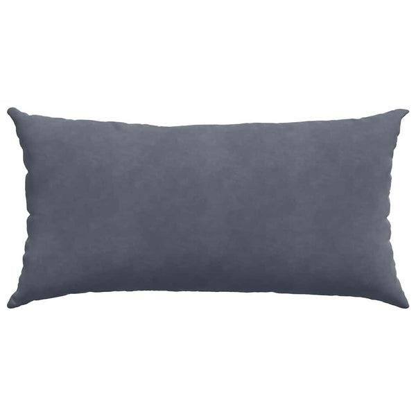 Sofakissen 2er Set Dunkelgrau Cord 80x40 cm