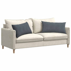 Sofakissen 2er Set Dunkelgrau Cord 80x40 cm