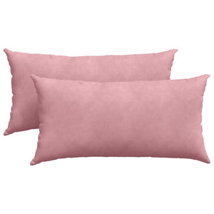 Sofakissen 2er Set Rosa Cord 80x40