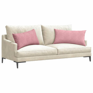Sofakissen 2er Set Rosa Cord 80x40