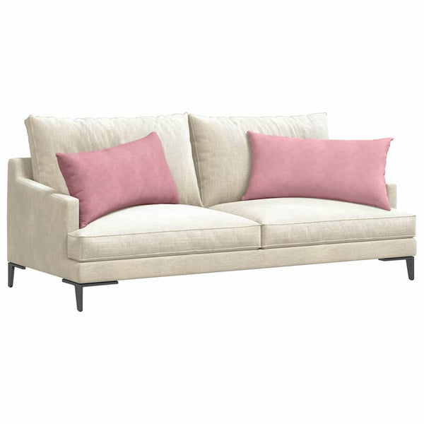 Sofakissen 2er Set Rosa Cord 80x40