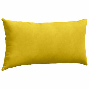 Gelbe Cord Sofakissen 80x40cm, 2er Set