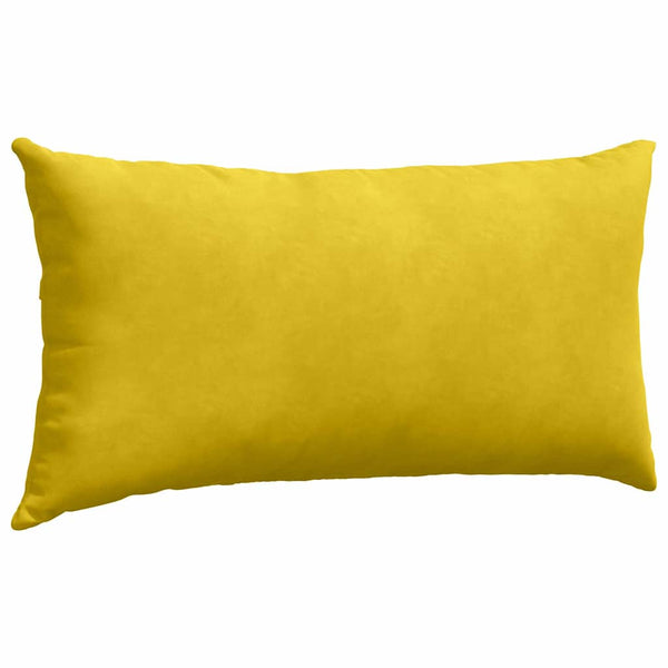 Gelbe Cord Sofakissen 80x40cm, 2er Set