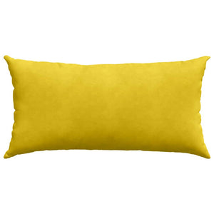 Gelbe Cord Sofakissen 80x40cm, 2er Set