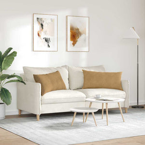 Sofakissen Braun Cord 80x40cm 2er Set