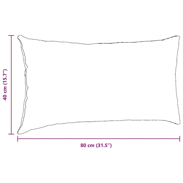 Sofakissen Braun Cord 80x40cm 2er Set
