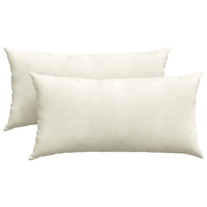 Sofakissen 2er Set Creme Cord 80x40 cm