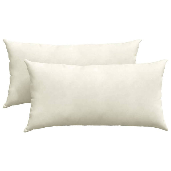 Sofakissen 2er Set Creme Cord 80x40 cm