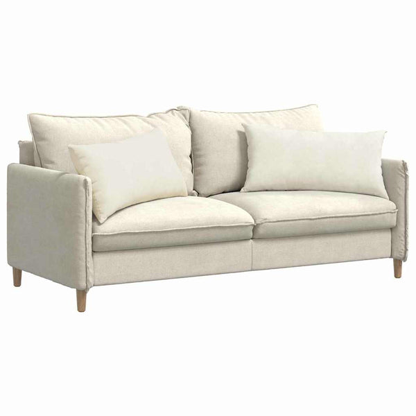 Sofakissen 2er Set Creme Cord 80x40 cm