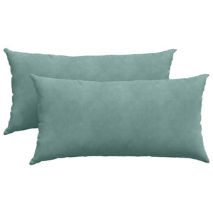 2er-Set Sofakissen Cord Meergrün 80x40 cm