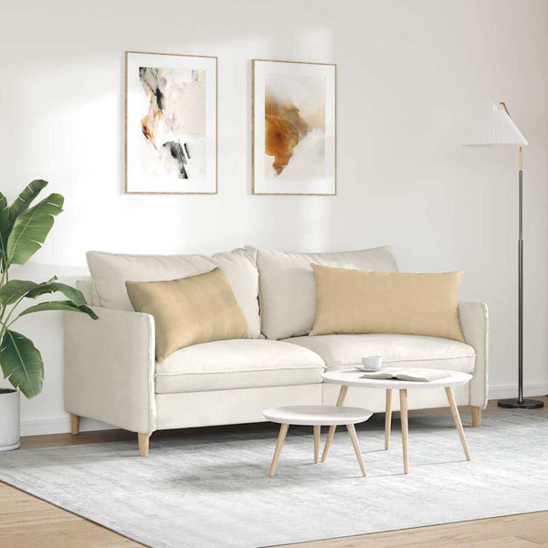 Sofakissen 2er Set Grau-Grün Cord 80x40cm