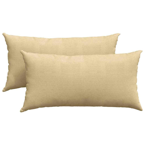 Sofakissen 2er Set Grau-Grün Cord 80x40cm