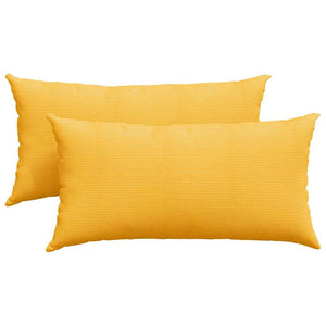 Sofakissen Gelb Cord 80x40cm 2er-Set