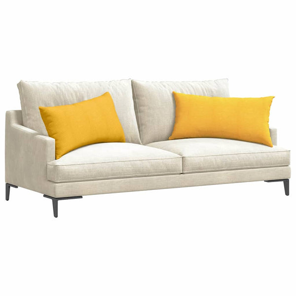 Sofakissen Gelb Cord 80x40cm 2er-Set