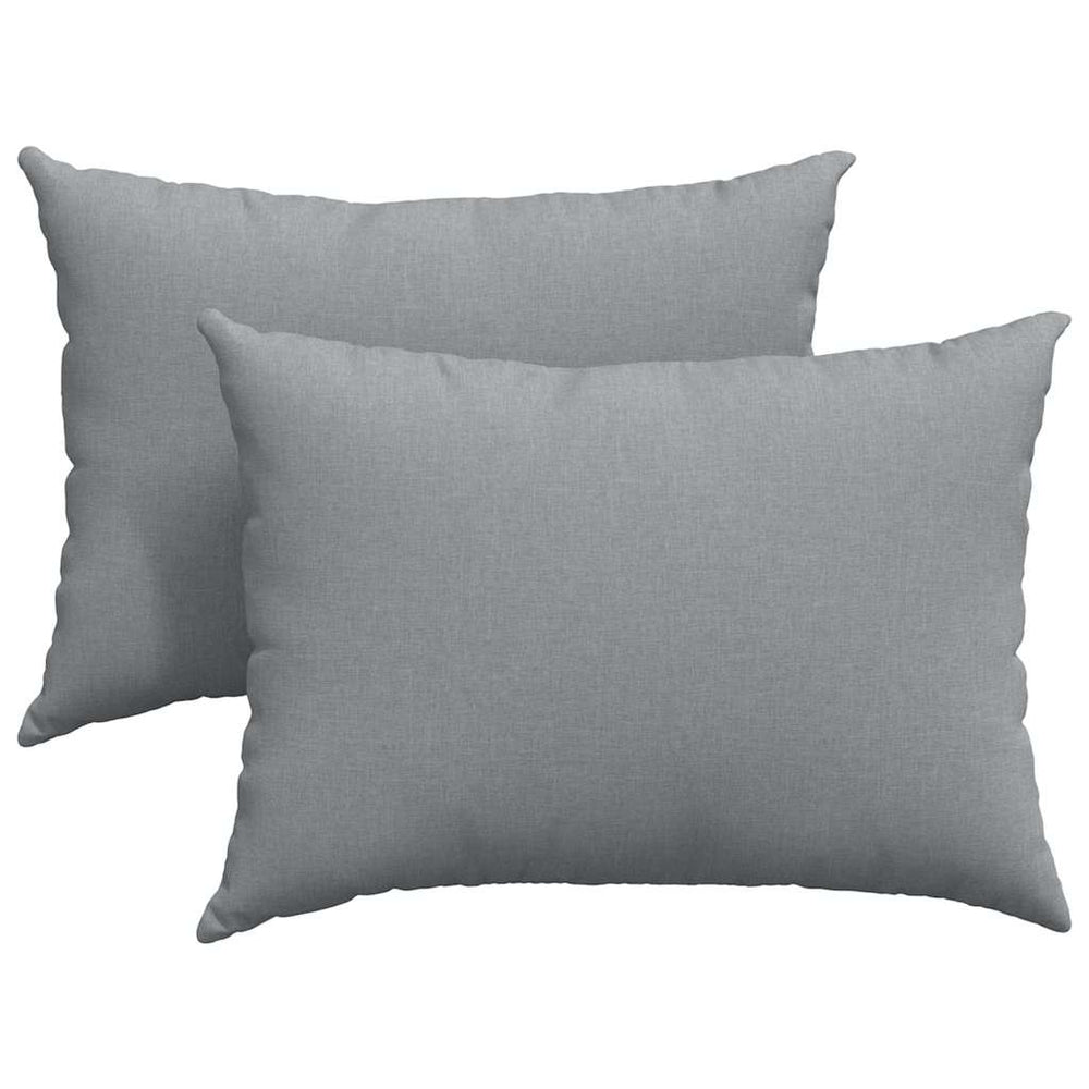 vidaXL Coussins de canapé 2 pcs Gris clair 70 x 50 cm Tissu