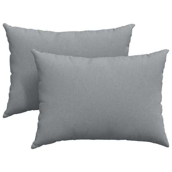 vidaXL Coussins de canapé 2 pcs Gris clair 70 x 50 cm Tissu