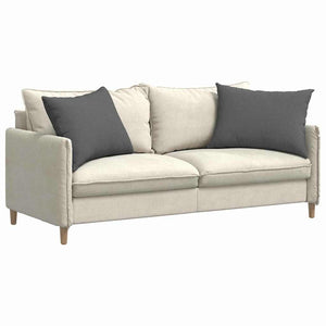 vidaXL Coussins de canapé 2 pcs Gris foncé 70 x 50 cm Tissu