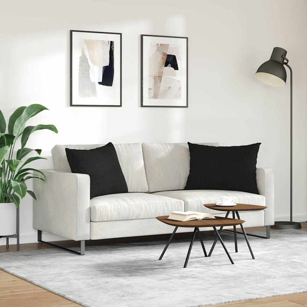 Sofakissen 2er Set Schwarz 70x50 cm