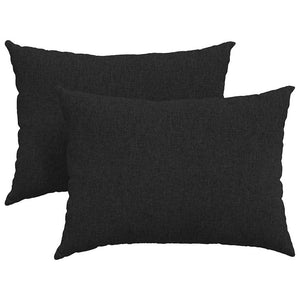 Sofakissen 2er Set Schwarz 70x50 cm