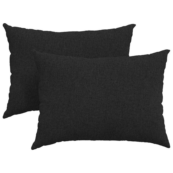 Sofakissen 2er Set Schwarz 70x50 cm