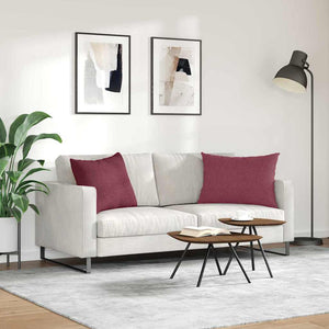 Sofakissen 2er Set Weinrot 70x50 cm