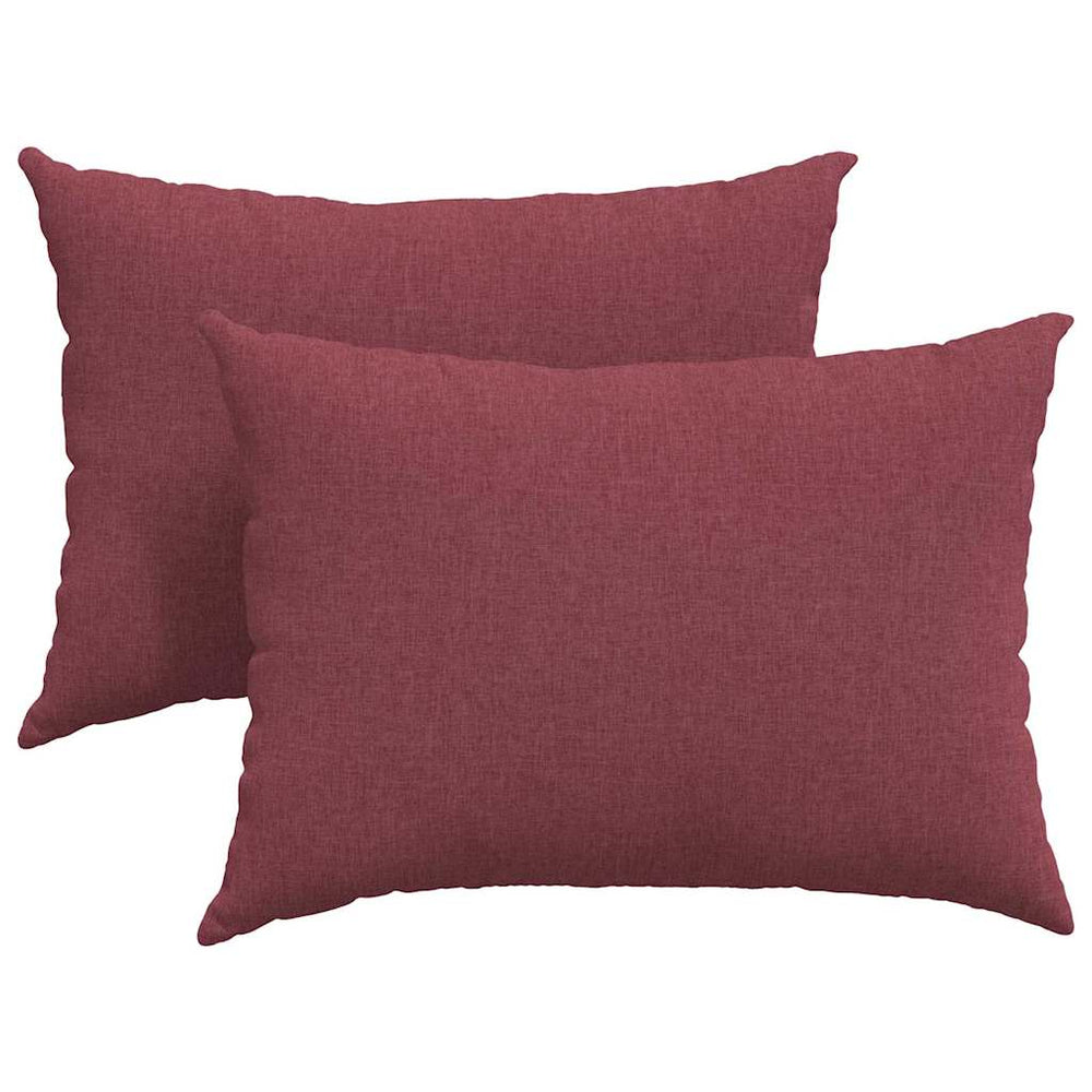 Sofakissen 2er Set Weinrot 70x50 cm