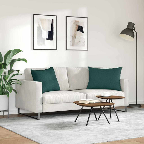 Sofakissen 2er Set Dunkelgrün 70x50 cm