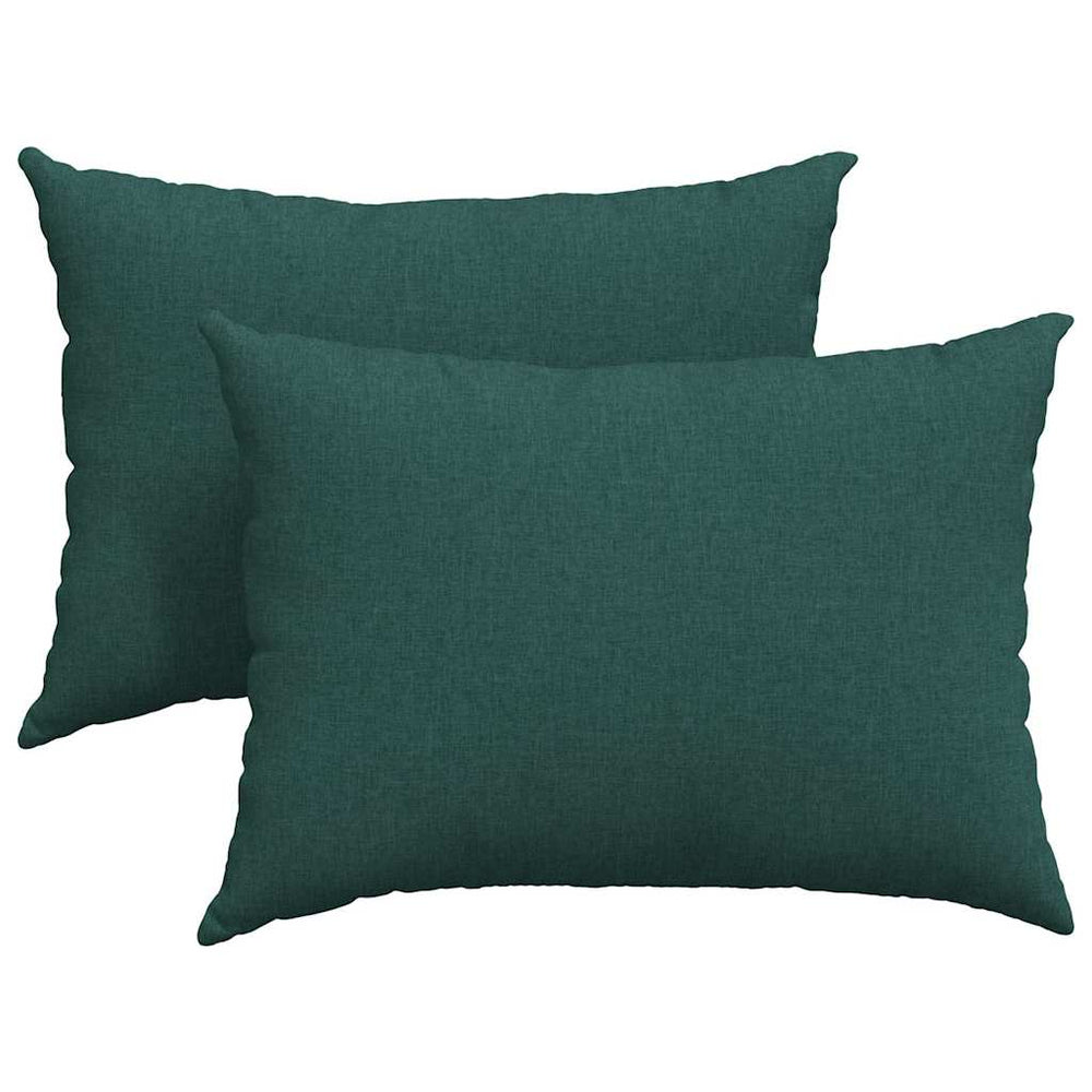 Sofakissen 2er Set Dunkelgrün 70x50 cm