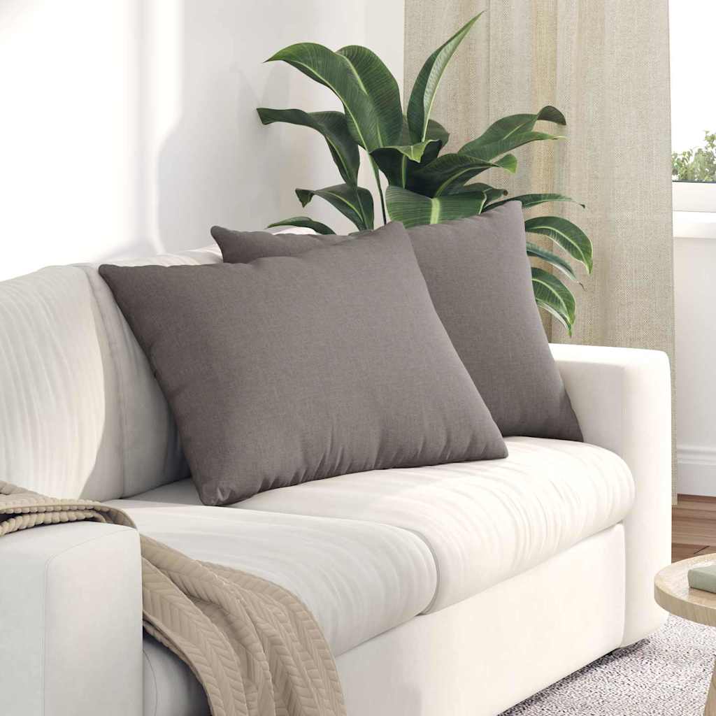 Sofakissen 2er Set Taupe 70x50 cm