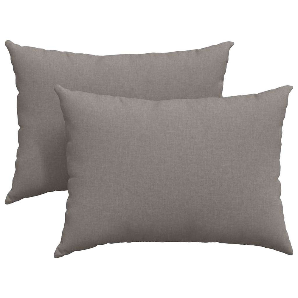 Sofakissen 2er Set Taupe 70x50 cm
