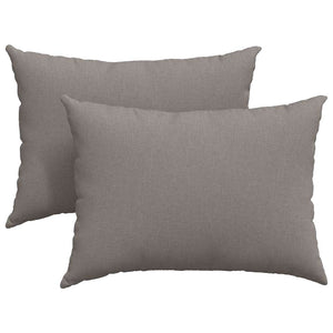 Sofakissen 2er Set Taupe 70x50 cm