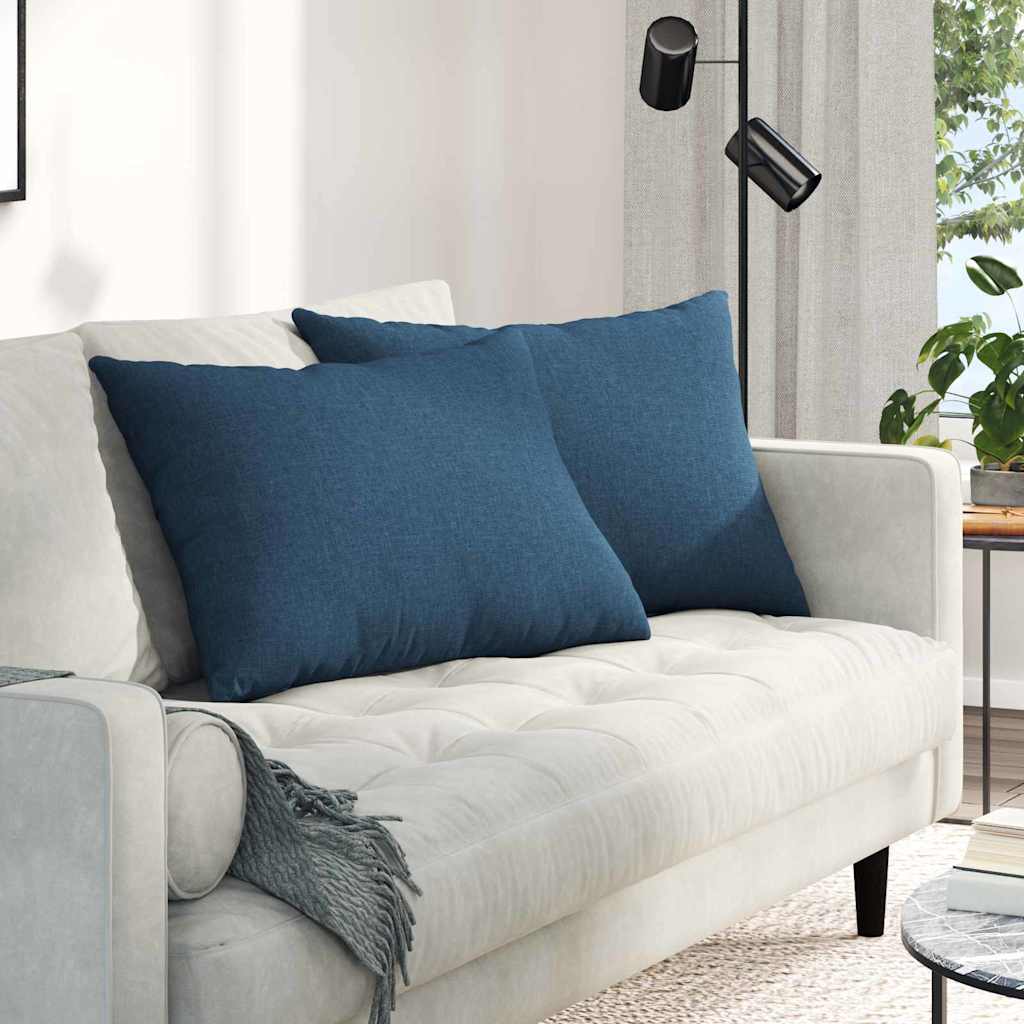 Blaue Sofakissen 70x50cm, 2er-Set