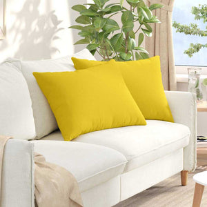 2er-Set Sofakissen Helles Gelb 70x50 cm